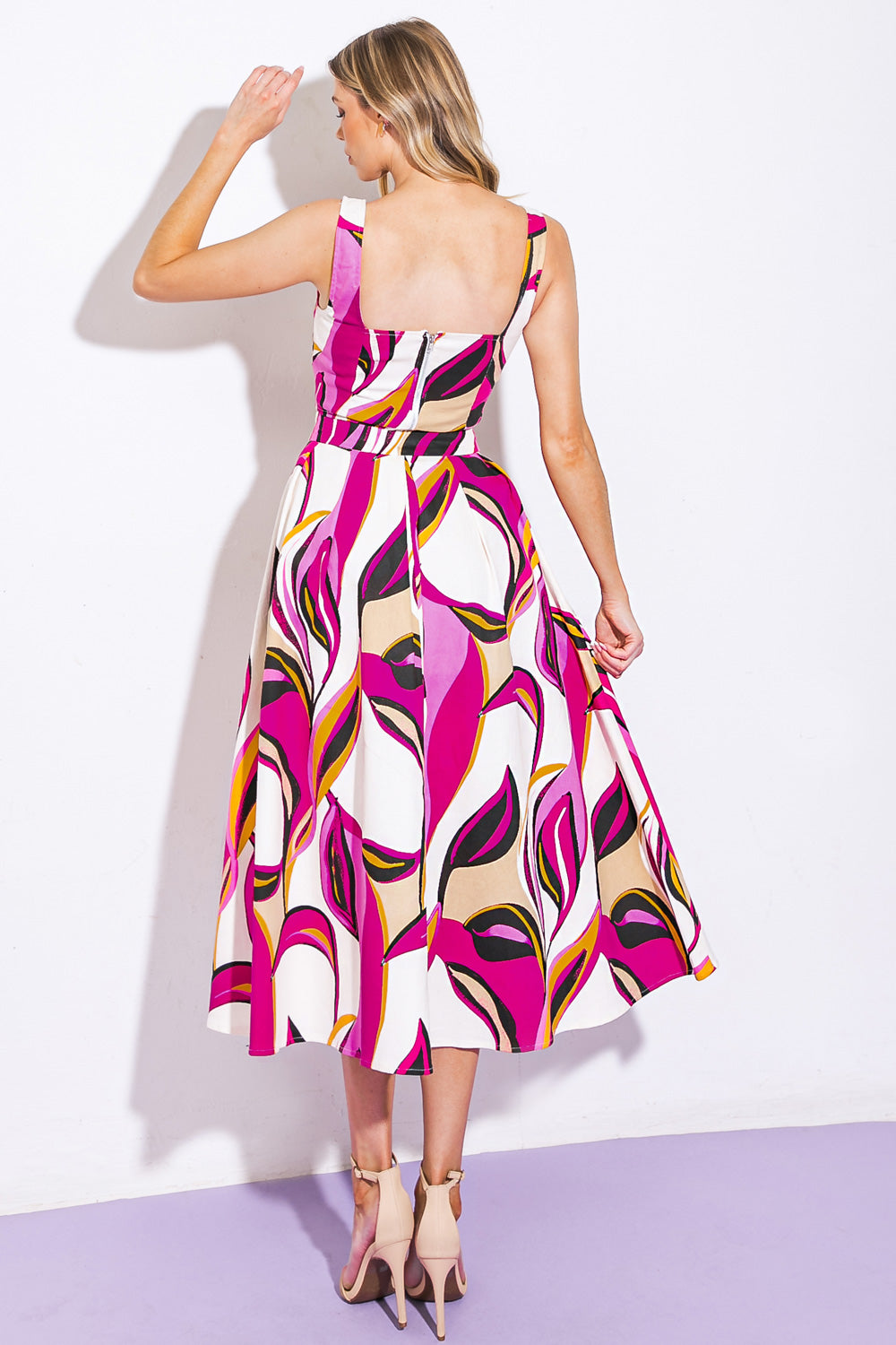 COCKTAIL CLUB WOVEN TWILL TOP AND SKIRT Flying Tomato